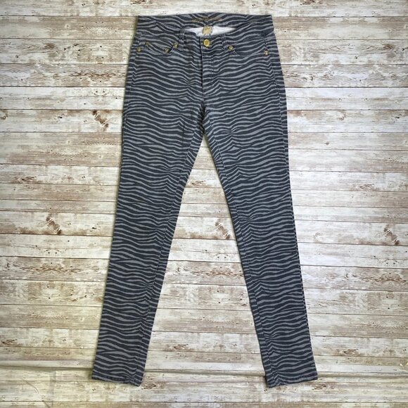 Michael Kors Zebra Print Skinny Pants - Picture 3 of 7